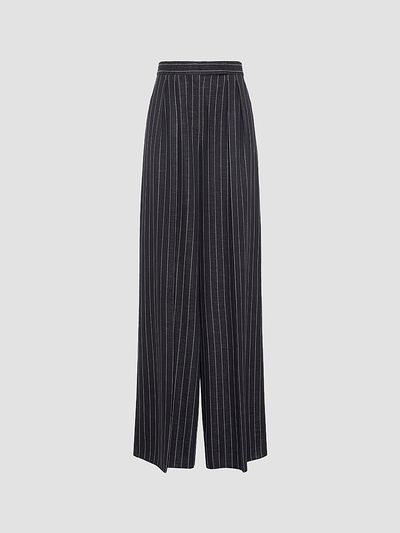 Max Mara Women's Pinstripe Jersey Trousers
