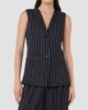 Max Mara Women's Pinstripe Viscose and Wool Jersey Gilet - 3