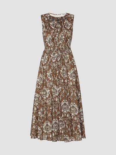 Max Mara Women's Printed Cotton Voile Midi Dress