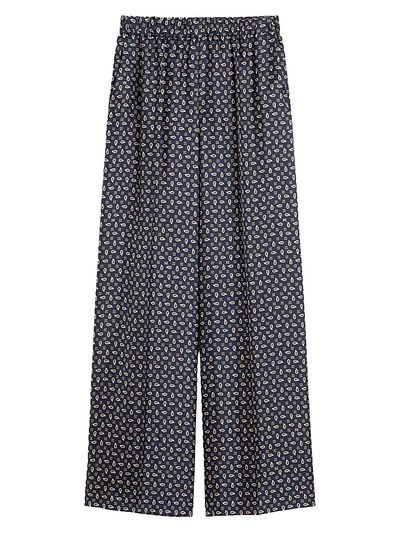 Max Mara Women's Printed Silk Trousers