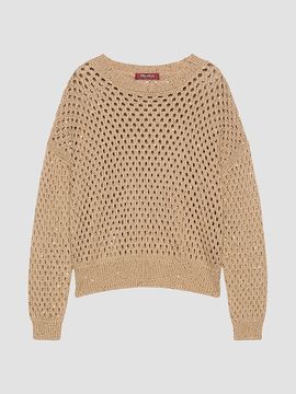 Max Mara Women's Sequinned Cotton Boxy Sweater
