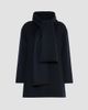 Max Mara Women's Short Wool Coat with Scarf - 8