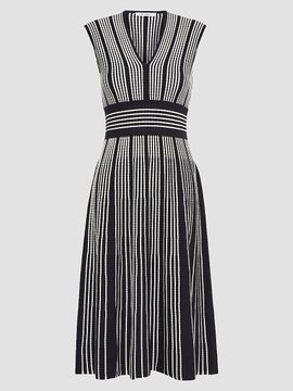 Max Mara Women's Sleeveless Viscose Yarn Dress