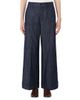 Max Mara Women's Straight Fit Cotton and Linen Denim Trousers - 3