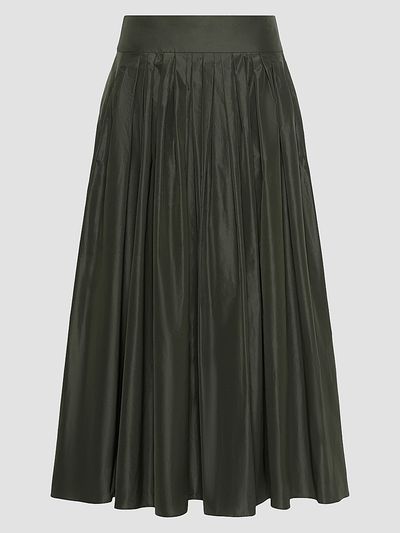 Max Mara Women's Taffeta Pleated Skirt