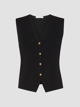 Max Mara Women's Viscose Crepe Yarn Gilet