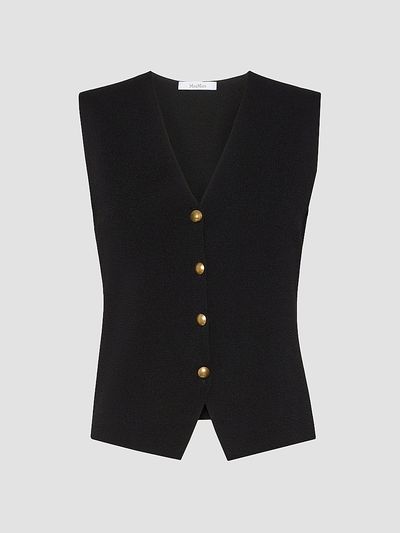 Max Mara Women's Viscose Crepe Yarn Gilet