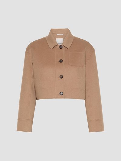 Max Mara Women's Wool Drap Cropped Jacket