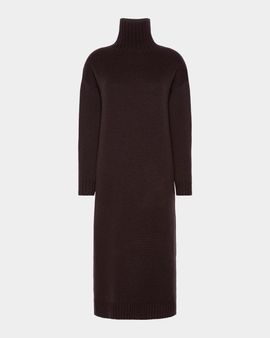 Max Mara Wool-Cashmere Turtleneck Midi Sweater Dress