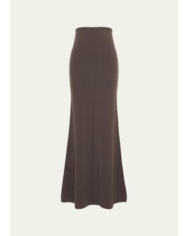 Max Mara Wool & Cashmere Knit Maxi Skirt