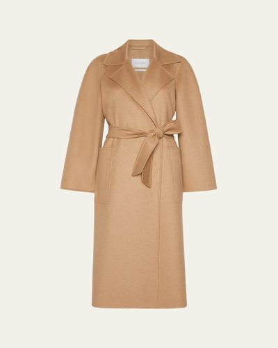 Max Mara Wool Belted Long Wrap Coat