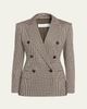 Max Mara Wool Houndstooth Double-Breasted Jacket - 1