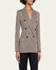 Max Mara Wool Houndstooth Double-Breasted Jacket - 4