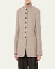 Max Mara Wool Single-Breasted Collarless Jacket - 4