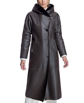 Maximilian Maximilian Reversible Nappa Shearling Coat