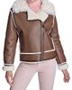 Maximilian Women's Maximilian Shearling Jacket with Sheep Notch Collar - 3