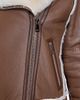 Maximilian Women's Maximilian Shearling Jacket with Sheep Notch Collar - 6