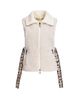 Maximilian Women's Shearling Lamb & Quilted Shell Vest - 1