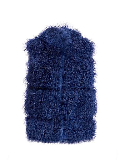 Maximilian Women's Tibetan Lamb Vest