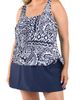 Maxine of Hollywood Maxine of Hollywood Bohemia Faux Tankini One-Piece Swimdress - 1