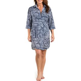 Maxine of Hollywood Maxine of Hollywood Island Bohemia Button Down Tunic Cover-Up