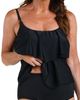 Maxine of Hollywood Maxine of Hollywood Solid Double Tiered Tankini Top - 1