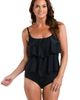 Maxine of Hollywood Maxine of Hollywood Solid Double Tiered Tankini Top - 3