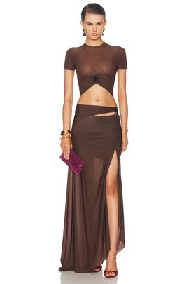 Maygel Coronel Maygel Coronel Altura Top & Skirt Set