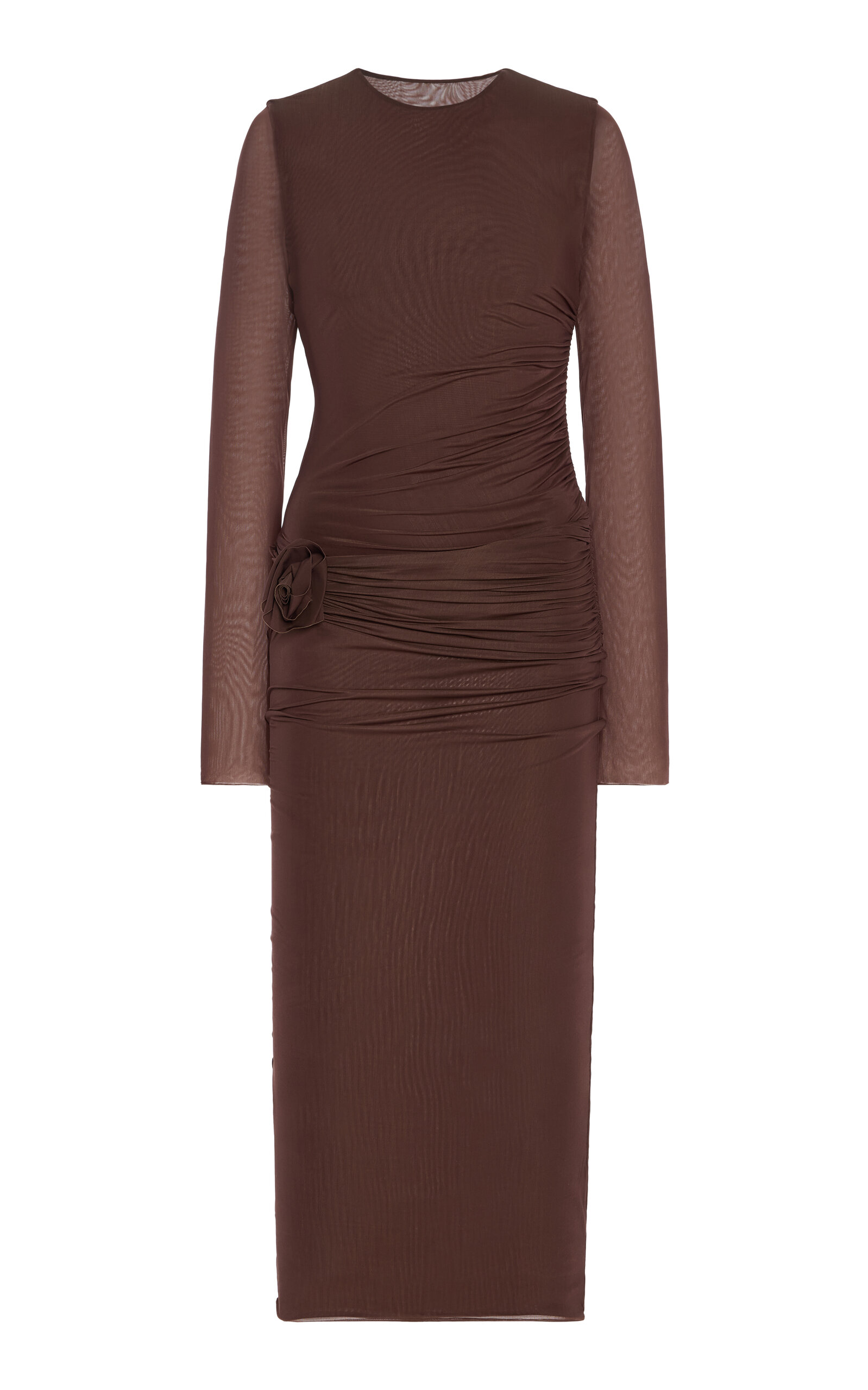 anna mesh midi dress Maygel Coronel