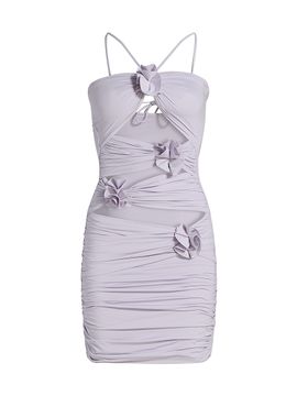 Maygel Coronel Women's Coari Floral Appliqué Cut-Out Minidress