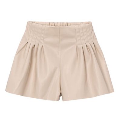 Mayoral Mayoral Pleated Faux Leather Shorts
