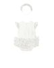 Mayoral Mayoral Ruffled Romper with Tulle Skirt and Headband - 2