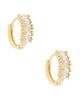 Mazin Jewels Mazin Jewels Baguette Hoop Earrings - 1