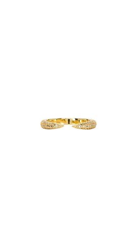 Mazin Jewels Mazin Jewels Open Rivet Ring