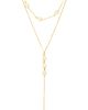 Mazin Jewels Mazin Jewels Pave Heart Lariat Necklace - 2
