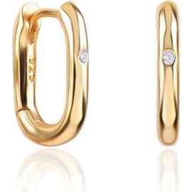 Mazin Jewels Mazin Jewels Simple Lock Huggies