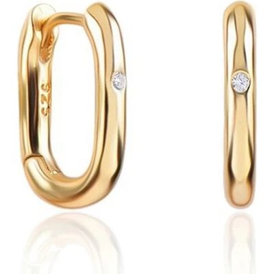 Mazin Jewels Mazin Jewels Simple Lock Huggies