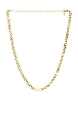 Mazin Jewels Mazin Jewels Starburst Cuban Link Necklace