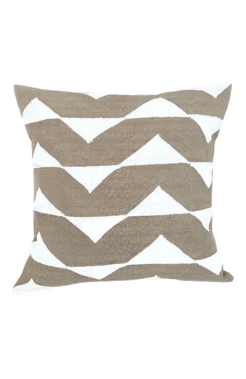 Mbare Mbare Sadza Triangles Pillow Cover - Savanna Beige 18" 