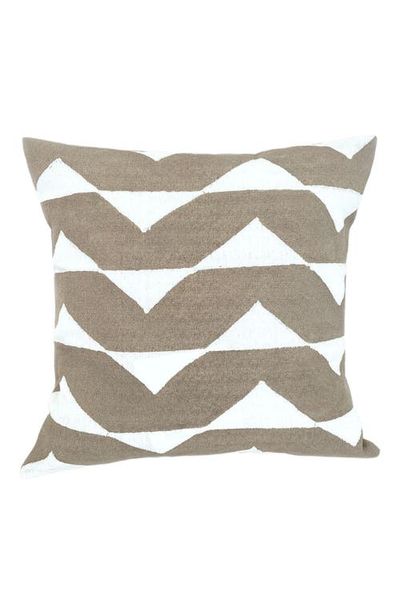 Mbare Mbare Sadza Triangles Pillow Cover - Savanna Beige 18" 