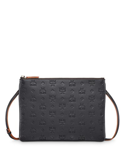 Mcm Mcm Aren Crossbody Pouch in Monogram Leather