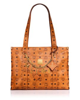 Mcm Mcm Aren Large Visetos Canvas School Bag