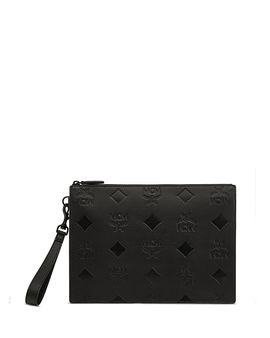 Mcm Mcm Aren Medium Leather Pouch
