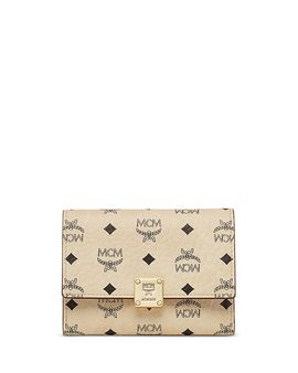 Mcm Mcm Aren Small Visetos Canvas Wallet