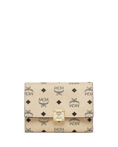 Mcm Mcm Aren Small Visetos Canvas Wallet