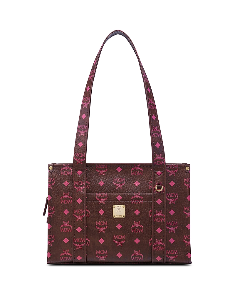 Mcm Mcm Aren Vi Small Monogrammed Tote Bag