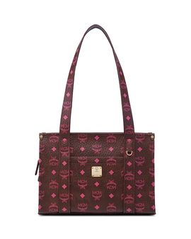 Mcm Mcm Aren Vi Small Monogrammed Tote Bag