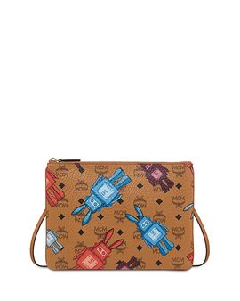 Mcm Mcm Aren Visetos Flat Pouch