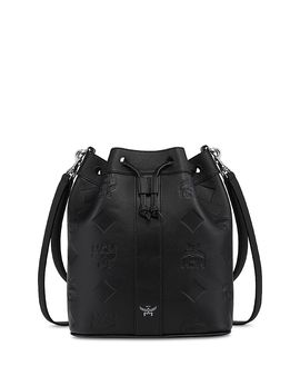 Mcm Mcm Dessau Maxi Monogram Leather Drawstring Bag