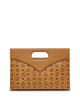 Mcm Mcm Diamond Vi Leather & Canvas Handbag - 2